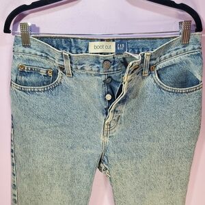 GAP Boot Cut Denim Blue Jeans Womens Size 10 Button Fly